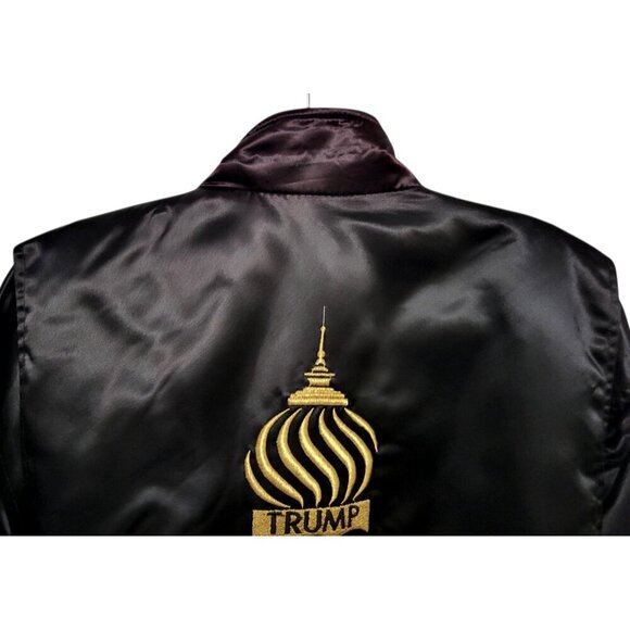 Vintage Trump Taj Mahal Satin Bomber Jacket - Picture 10 of 13